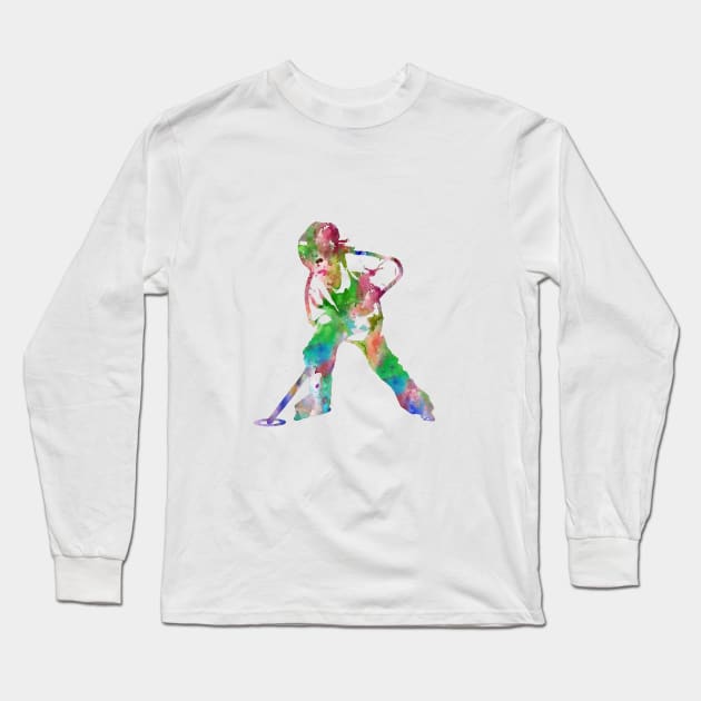 Ringette player Long Sleeve T-Shirt by RosaliArt